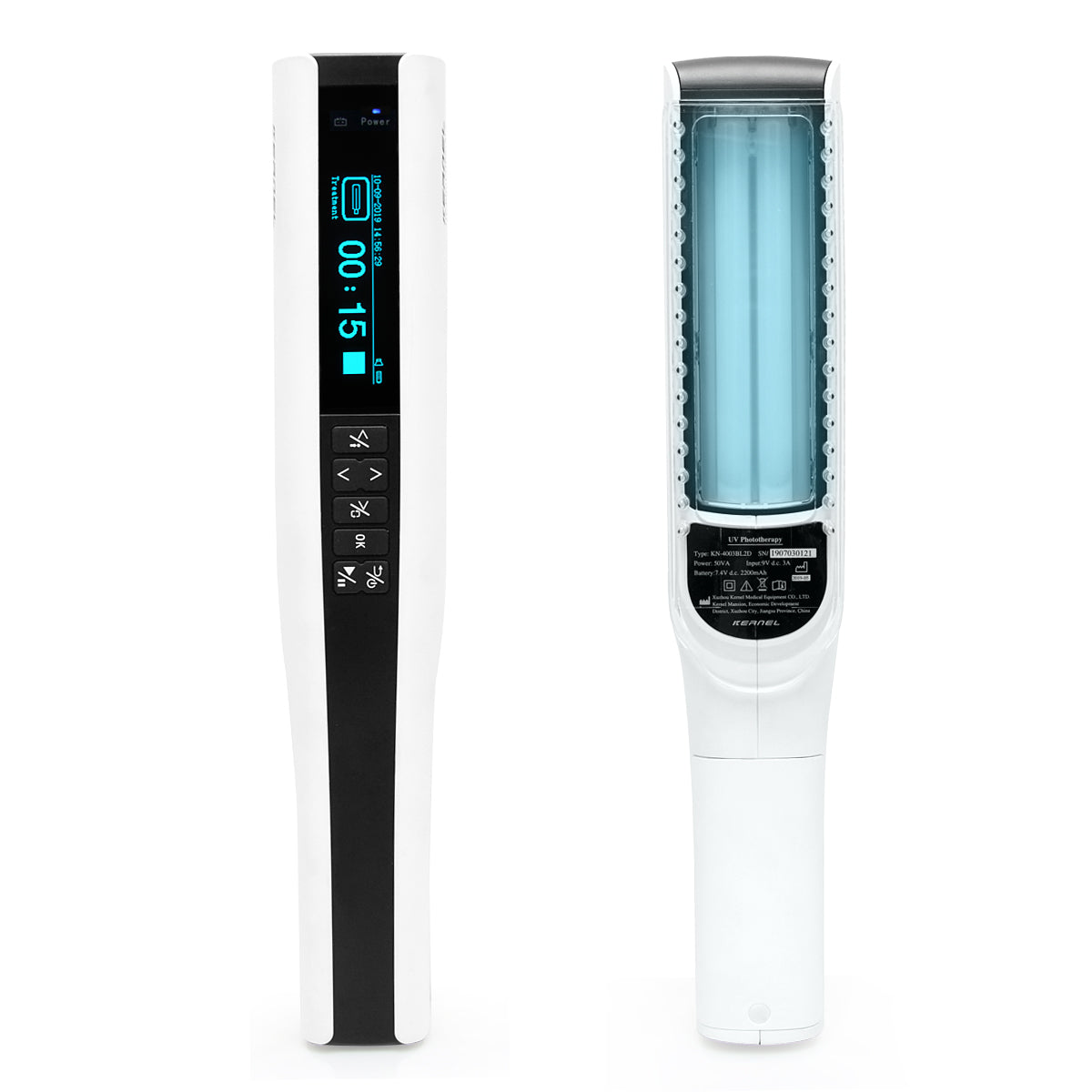 UVBMEDI Cordless UVB Lamp Phototherapy Light for Psoriasis Vitiligo Treatment Skin Disorders 311nm Narrow Band Home Use