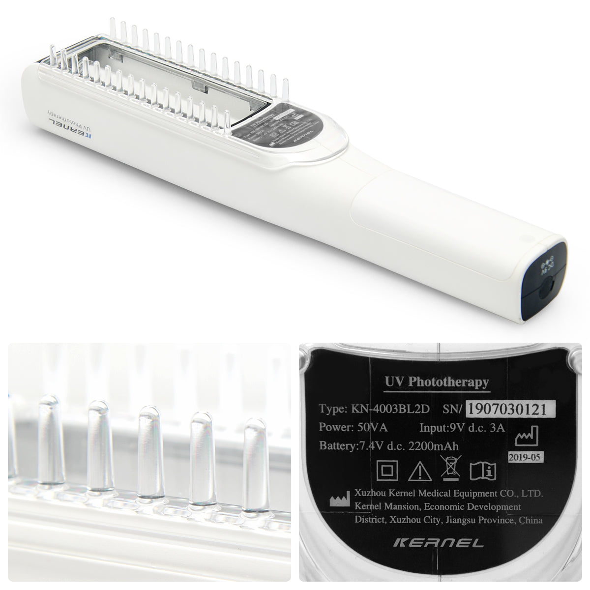 UVBMEDI Cordless UVB Lamp Phototherapy Light for Psoriasis Vitiligo Treatment Skin Disorders 311nm Narrow Band Home Use