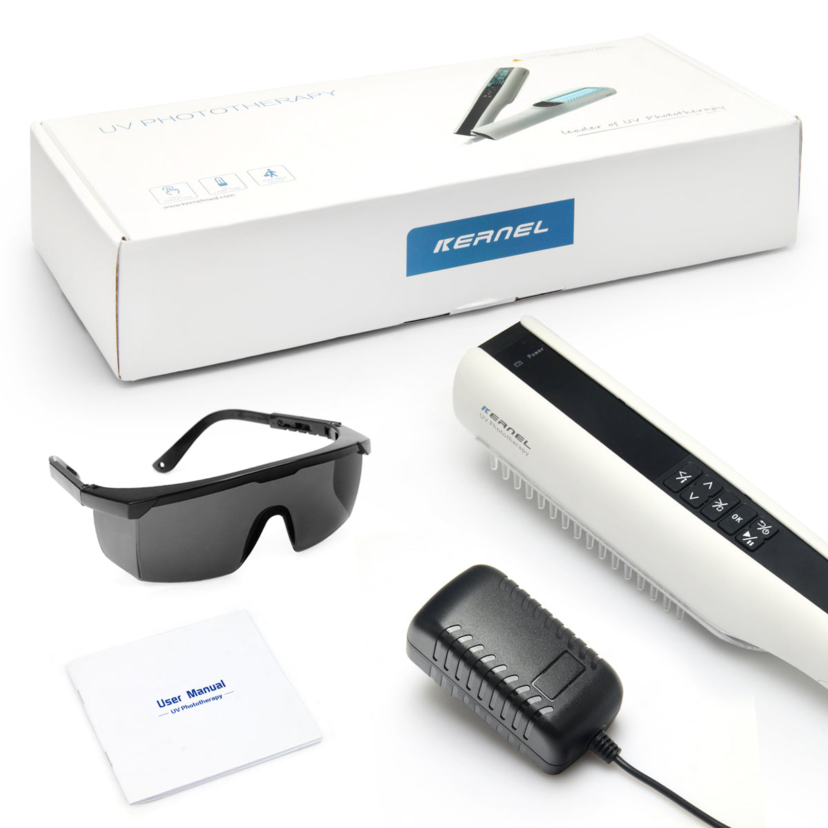 UVBMEDI Cordless UVB Lamp Phototherapy Light for Psoriasis Vitiligo Treatment Skin Disorders 311nm Narrow Band Home Use